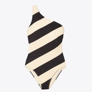 Tory Burch Asymmetrical One Piece Bathing Suit
